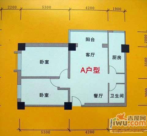 陇华大厦2室2厅1卫114.3㎡户型图
