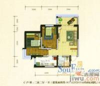 金城家园3室0厅1卫91.8㎡户型图