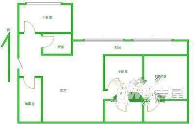 银静花园4室2厅1卫户型图