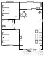 辰北花园2室2厅1卫91㎡户型图